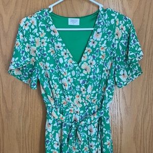 Knee Length Green Dress